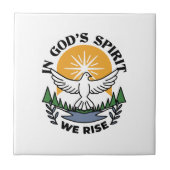 Im Geist Gottes erwachen wir - Glaube und Freiheit Fliese (Vorderseite)