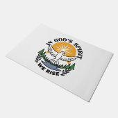 Im Geist Gottes erwachen wir - Glaube und Freiheit Fußmatte (Schrägansicht)