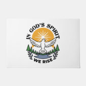 Im Geist Gottes erwachen wir - Glaube und Freiheit Fußmatte (Vorderseite)