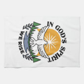 Im Geist Gottes erwachen wir - Glaube und Freiheit Geschirrtuch (Horizontal)