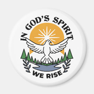 Im Geist Gottes erwachen wir - Glaube und Freiheit Magnet