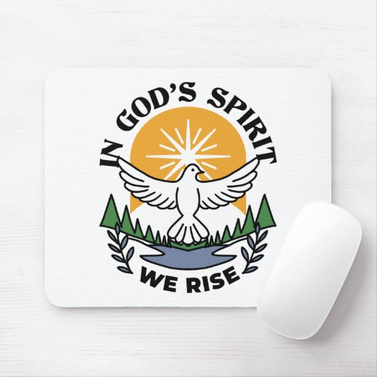 Im Geist Gottes erwachen wir - Glaube und Freiheit Mousepad (Mit Mouse)