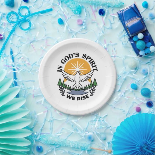Im Geist Gottes erwachen wir - Glaube und Freiheit Pappteller (Party)