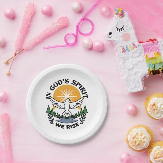 Im Geist Gottes erwachen wir - Glaube und Freiheit Pappteller (Party)