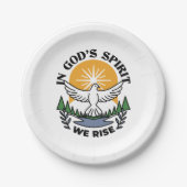 Im Geist Gottes erwachen wir - Glaube und Freiheit Pappteller (Vorderseite)