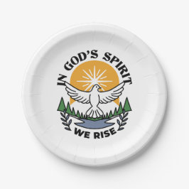 Im Geist Gottes erwachen wir - Glaube und Freiheit Pappteller