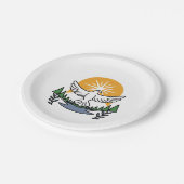 Im Geist Gottes erwachen wir - Glaube und Freiheit Pappteller (Schrägansicht)