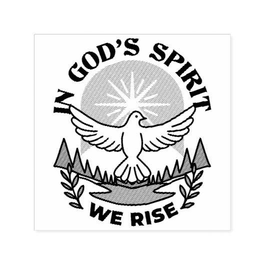 Im Geist Gottes erwachen wir - Glaube und Freiheit Permastempel (Design)