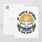 Im Geist Gottes erwachen wir - Glaube und Freiheit Postkarte (Vorne/Hinten)