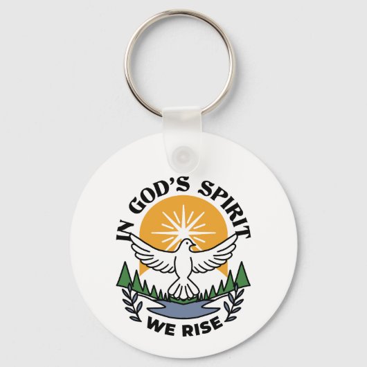Im Geist Gottes erwachen wir - Glaube und Freiheit Schlüsselanhänger (Vorderseite)