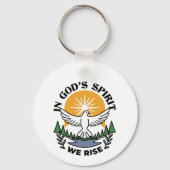Im Geist Gottes erwachen wir - Glaube und Freiheit Schlüsselanhänger (Rückseite)