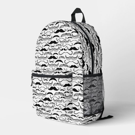Im Gentlemen's Club. Pattern Bedruckter Rucksack (Rückseitige Ecke Rechts)