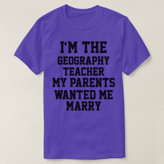 Im Geografie-Lehrer T-Shirt (Design vorne)