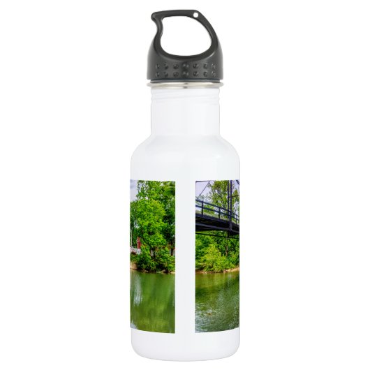 Im gesamten Krieg Eagle Creek Wasserfall Edelstahl Edelstahlflasche (Rückseite)