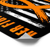 Im Gesetz "Multiple Sklerose Awareness" Frau Flag Poster (Ecke)