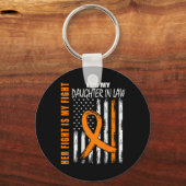 Im Gesetz "Multiple Sklerose Awareness" Frau Flag Schlüsselanhänger (Vorderseite)