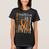 Im Gesetz "Multiple Sklerose Awareness" Frau Flag  T-Shirt (Vorderseite)