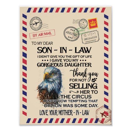 Im Gesetz verankerter Sohn | Mein Schwiegersohn vo Fotodruck (Vorne)