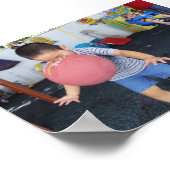 Im Gesicht Grußkarte Poster (Ecke)