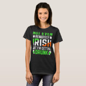I'm Getting Drunk Irish Flag Shamrock St Patrick's T-Shirt (Vorne ganz)