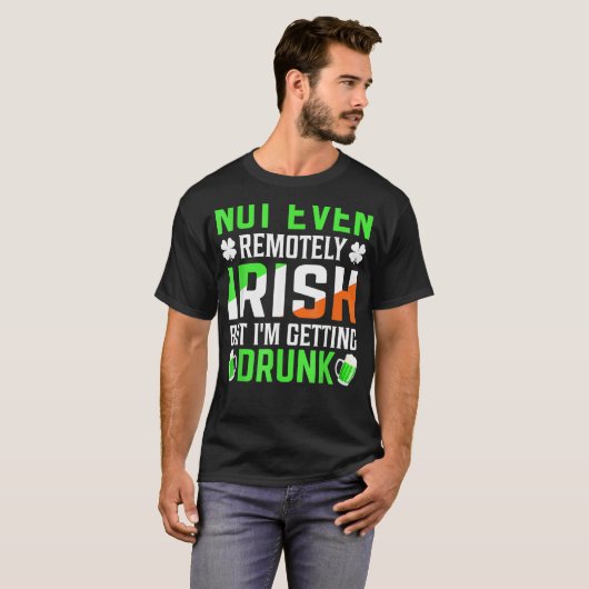 I'm Getting Drunk Irish Flag Shamrock St Patrick's T-Shirt (Vorne ganz)