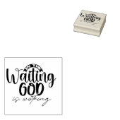 Im Gewartet Werk arbeitet Gott Gummistempel (Stempel)