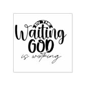 Im Gewartet Werk arbeitet Gott Gummistempel (Prägung)