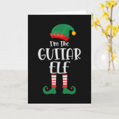 Im Gitarre Elf passend Weihnachten Karte (Gelbe Blume)
