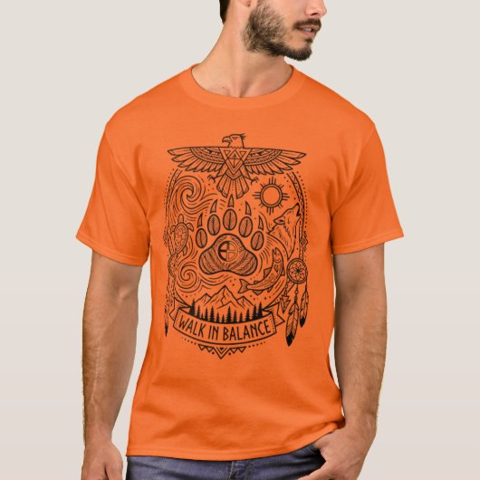 Im Gleichgewicht gehen T-Shirt (Vorderseite)