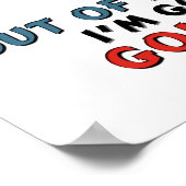 I'm going Golfing Poster (Ecke)