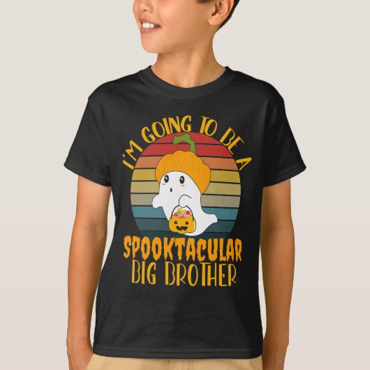 I'M going to be a big brother Halloween Ghost T-Shirt (Vorderseite)