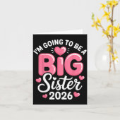 I'm Going To Be A Big Sister 2026 Announcement For Karte (Gelbe Blume)