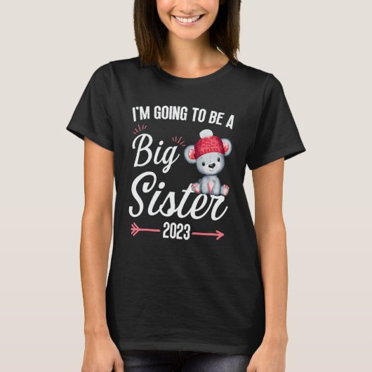 I'm going to be a big sister announcement pregnanc T-Shirt (Vorderseite)