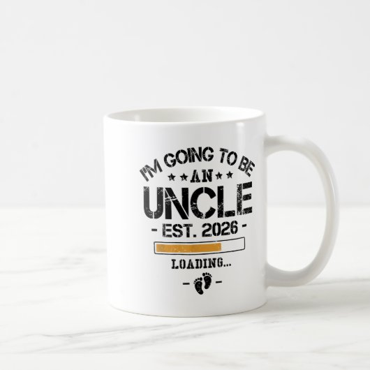I'm Going To Be An Uncle 2026 - New Baby Announcem Kaffeetasse (Rechts)