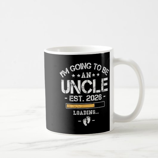 I'm Going To Be An Uncle 2026 - New Baby Announcem Kaffeetasse (Rechts)
