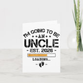 I'm Going To Be An Uncle 2026 - New Baby Announcem Karte (Vorderseite)