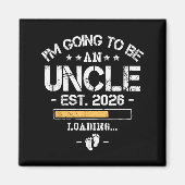 I'm Going To Be An Uncle 2026 - New Baby Announcem Magnet (Vorne)