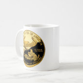 Im Gold vertrauen wir Tasse (Vorderseite Links)