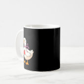 I'm Goosey For You Coquette Valentine Goose Kaffeetasse (Vorderseite Links)