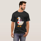 I'm Goosey For You Coquette Valentine Goose T-Shirt (Vorne ganz)