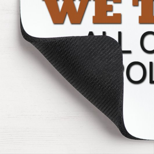 Im Gott vertrauen wir. Alle andere wir Polygraph! Mousepad (Ecke)