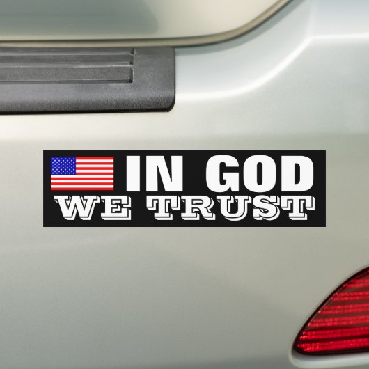 Im Gott vertrauen wir Autoaufkleber (Auf Auto)