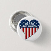 Im Gott vertrauen wir Button (Vorne & Hinten)