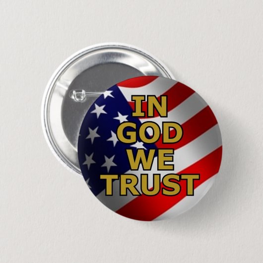 Im Gott vertrauen wir Button (Vorne & Hinten)