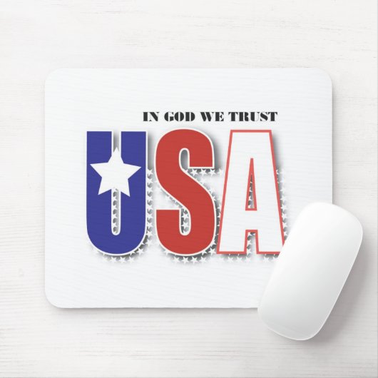 Im Gott vertrauen wir mousepad (Mit Mouse)