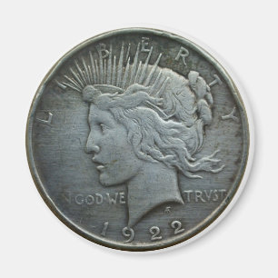 Im GOTT vertrauen wir - Münze von 1922 Magnet