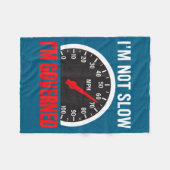I'm Governed Speed Limiter Funny Trucker Truck Dri Fleecedecke (Vorderseite (Horizontal))