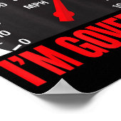 I'm Governed Speed Limiter Funny Trucker Truck Dri Poster (Ecke)