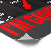 I'm Governed Speed Limiter Funny Trucker Truck Dri Poster (Ecke)