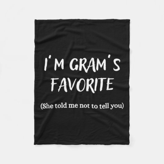 I'm Gram's Favorite - Fleecedecke (Vorderseite)